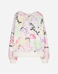 Kinder Hoodie - Oversized Fit - weiß