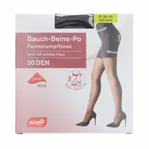 Bodyshap. Strumpfh. 20den 36-40 Schw. 4.04 KODi basic