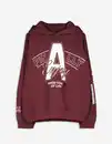 Bild 1 von Kinder Hoodie - Glitzerprint - dunkelrot