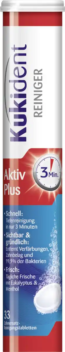 Bild 1 von Kukident Aktiv Plus 33 Tabs