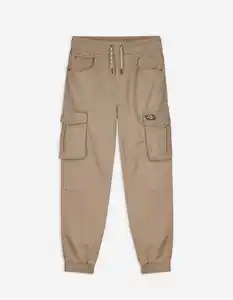 Kinder Cargohose - Relaxed Fit - beige