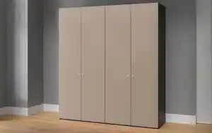 Jutzler - Drehtürenschrank Longline, Nougat matt, 202 x 220 cm