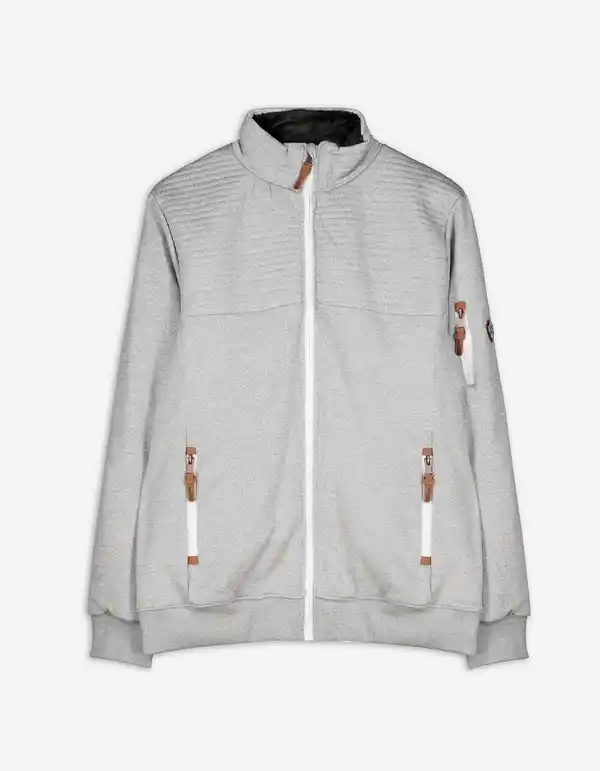 Bild 1 von Herren Sweatjacke - Wattierung - hellgrau