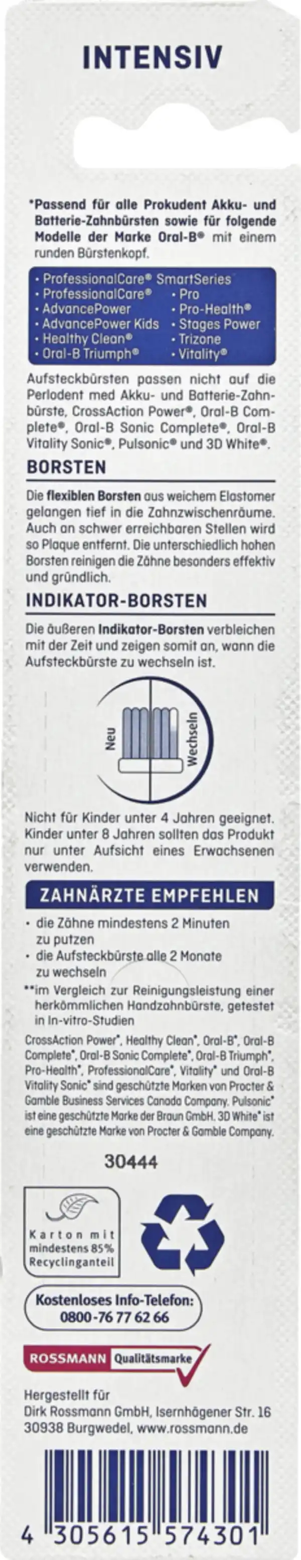 Bild 2 von prokudent Universal Aufsteckbürsten* Intensiv