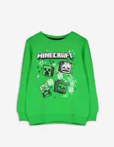 Kinder Sweatshirt - Minecraft - grün