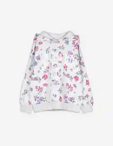 Kinder Hoodie - Allover-Print - hellgrau