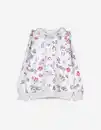 Bild 1 von Kinder Hoodie - Allover-Print - hellgrau
