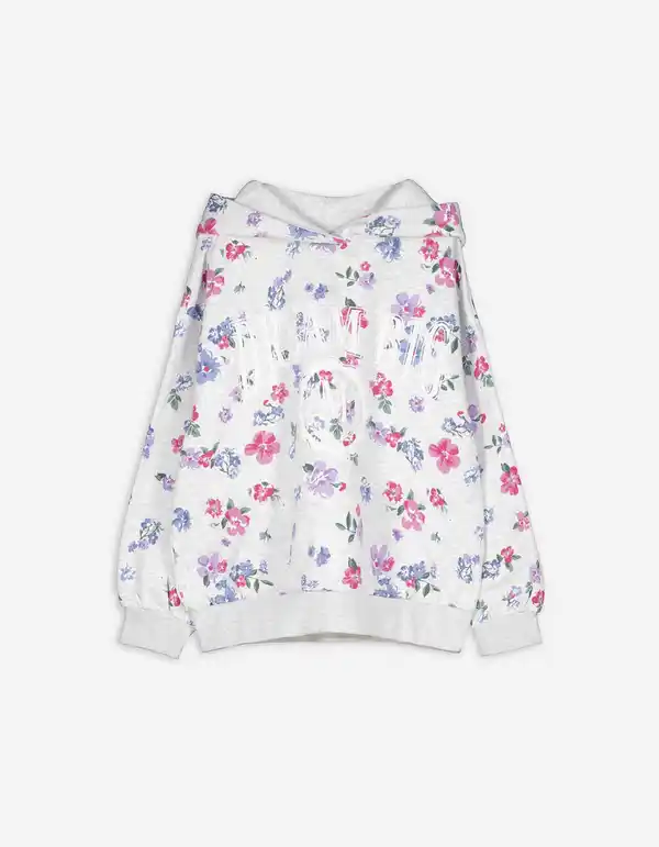 Bild 1 von Kinder Hoodie - Allover-Print - hellgrau