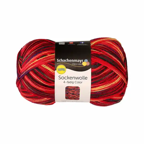 Bild 1 von Sockenwolle 100g rot