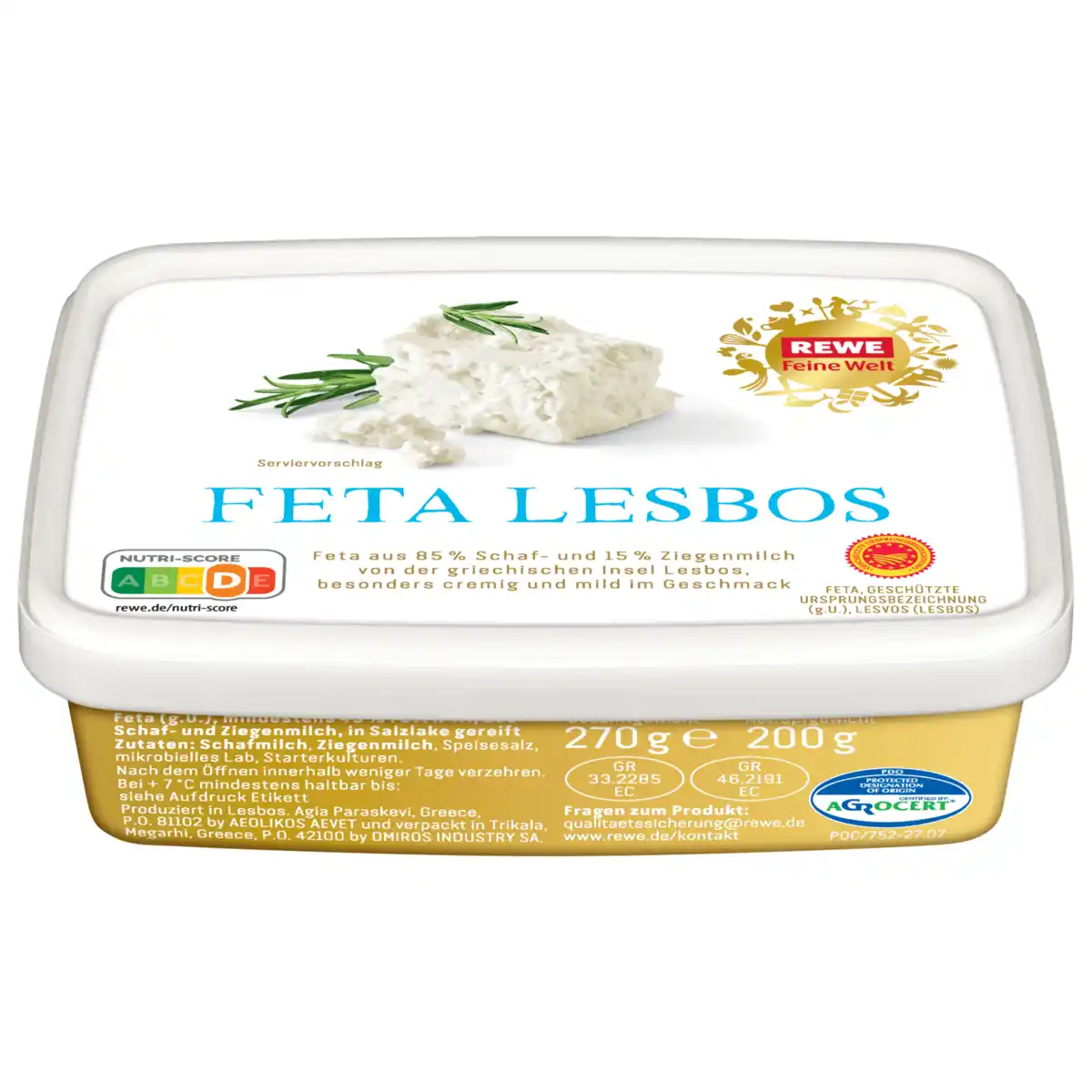 Bild 1 von REWE Feine Welt Feta Lesbos 200g