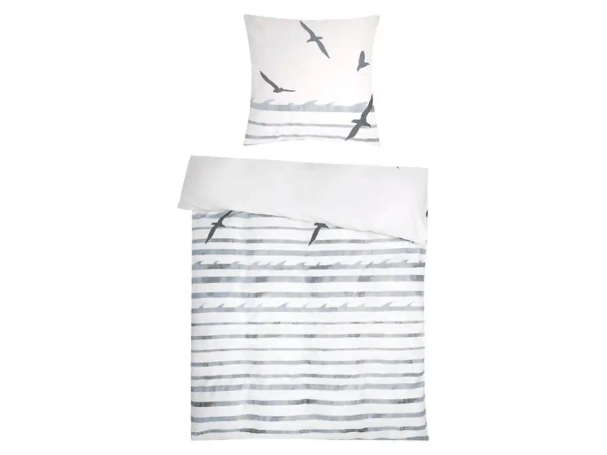 Bild 1 von Primera Satin Bettwäsche »Sea Breeze« Birds