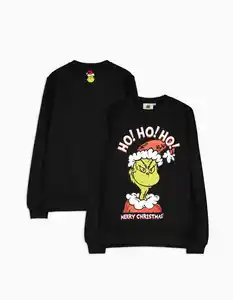 Herren Sweatshirt - Grinch - schwarz