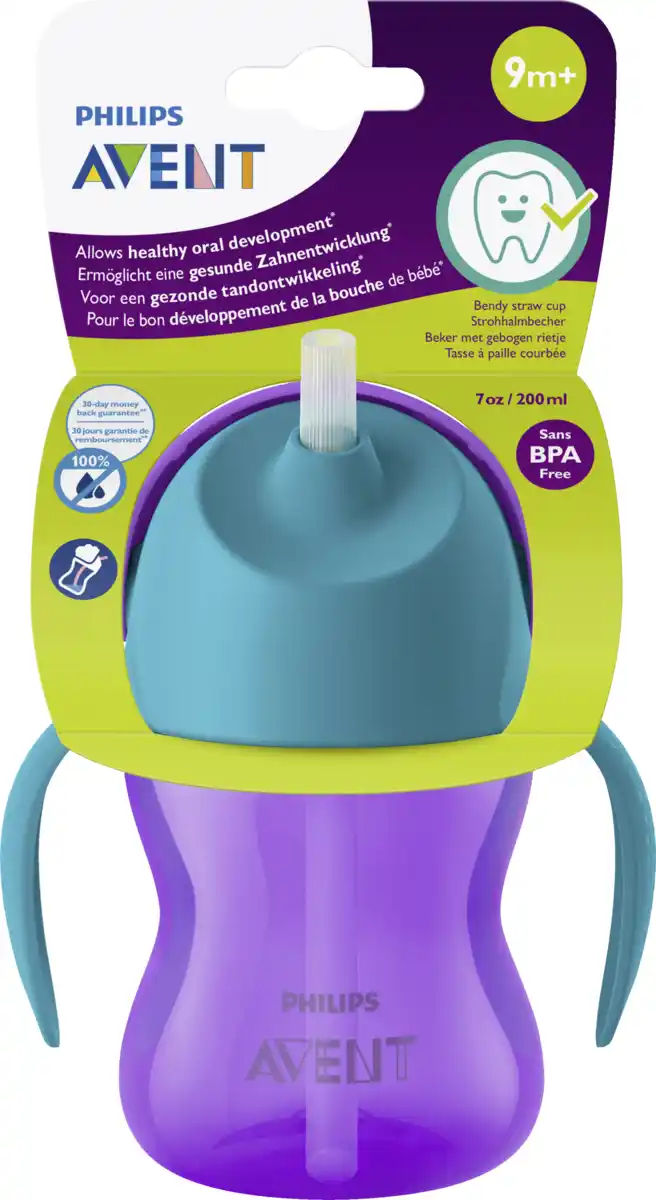 Bild 1 von PHILIPS AVENT Strohhalmbecher 200 ml lila