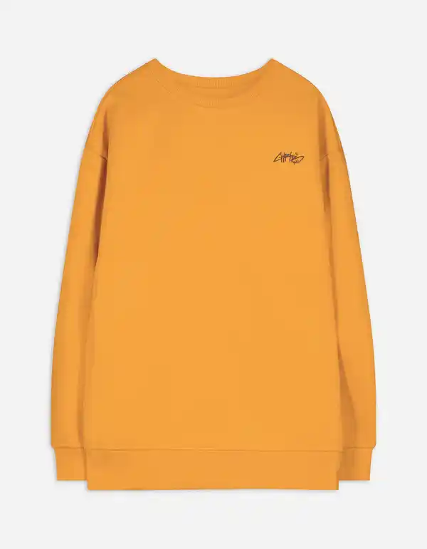 Bild 1 von Kinder Sweatshirt - Frontprint - hellgelb