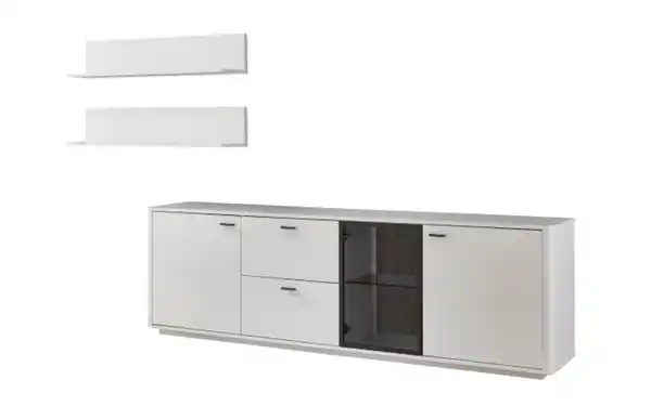 Bild 3 von Ideal-Möbel - Wohnwand Montreal II, weiß, inkl. Softclose Funktion