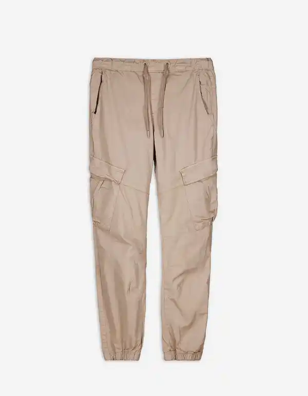 Bild 1 von Herren Cargohose - Tunnelzug am Saum - hellbraun