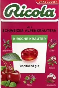 Ricola Kirsche Kräuter Bonbons, 50 g