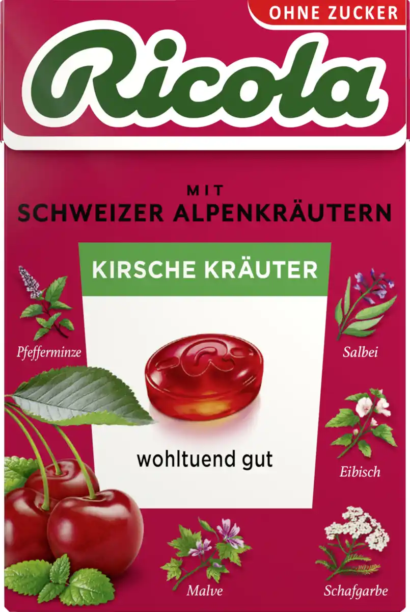 Bild 1 von Ricola Kirsche Kräuter Bonbons, 50 g