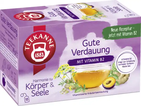 Bild 2 von Teekanne Gute Verdauung mit Vitamin B2, 36 g
