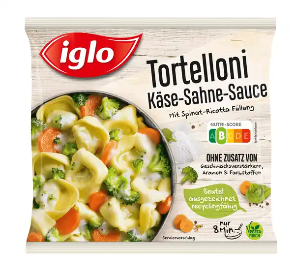 Bild 1 von Iglo Tortelloni Käse-Sahnesauce 450g