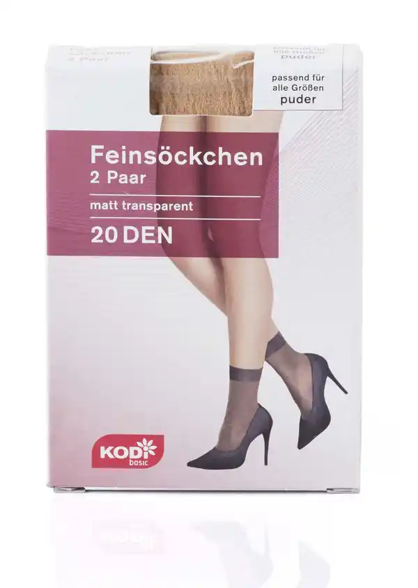 Bild 1 von Söckchen 2er 20den Puder 1.09 KODi basic