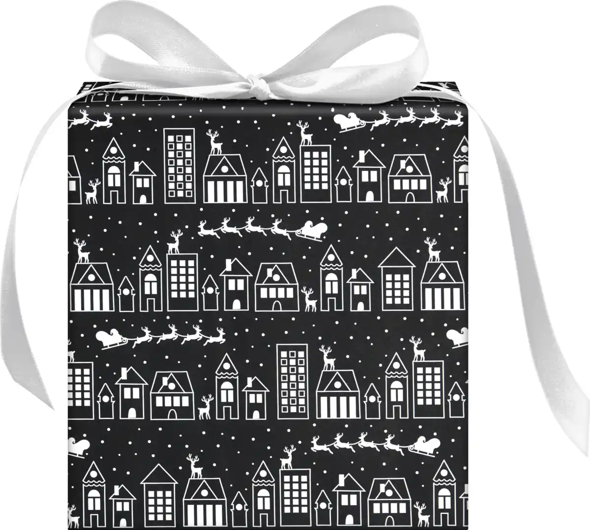 Bild 3 von DEKOWELT GRAPKT Geschenkpapier schwarz/weiß/gold, 2 m