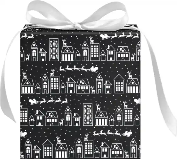 Bild 3 von DEKOWELT GRAPKT Geschenkpapier schwarz/weiß/gold, 2 m