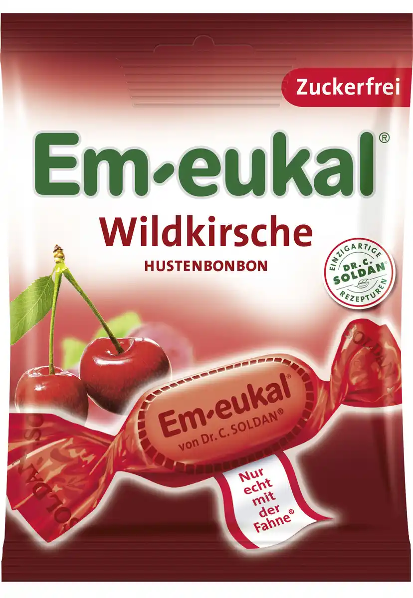 Bild 1 von Em-Eukal Wildkirsche Hustenbonbons zuckerfrei 75G