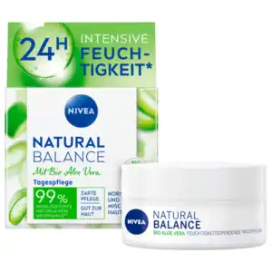 NIVEA Natural Balance mit Aloe Vera Feuchtigkeitsspendende Tagespflege 50ml