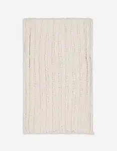 Damen Schal - Rippstrick - beige