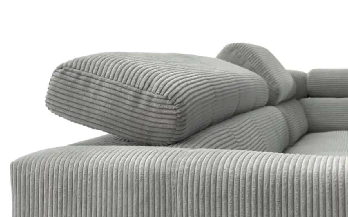 Bild 2 von Candy - Wohnlandschaft Callisto, grau, inkl. Kopfteilverstellungen, 219 x 273 cm