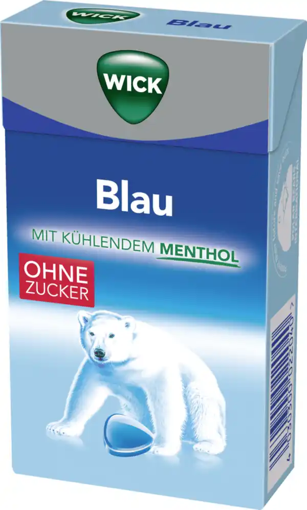 Bild 1 von Wick Blau Menthol Hustenbonbons ohne Zucker, 46 g