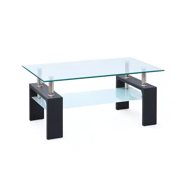 Bild 1 von Inter Link Couchtisch Dana aus Glas und Holz in schwarz