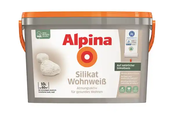 Bild 1 von Alpina Silikat Wohnweiß 10 L