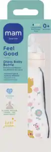 MAM Feel Good Glass Bottle 260 ml 0+ Monate Katze & Maus