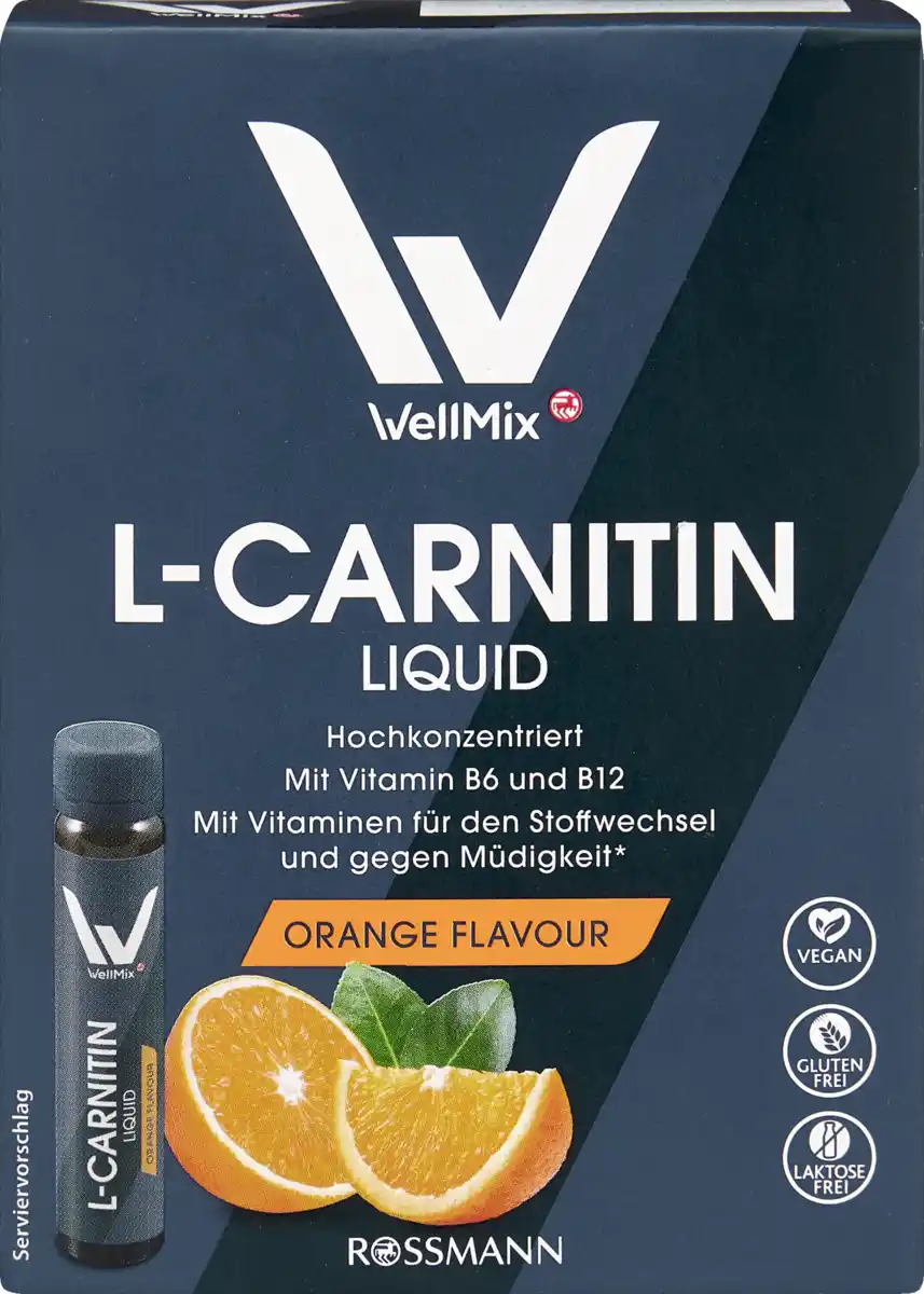 Bild 1 von WellMix L-Carnitin Liquid Orange Flavour, 175 ml