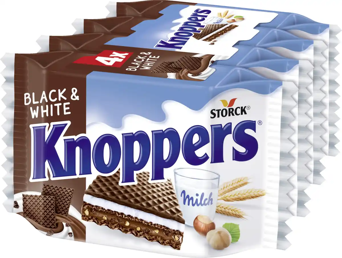 Bild 2 von Knoppers Black & White 4er Pack, 100 g