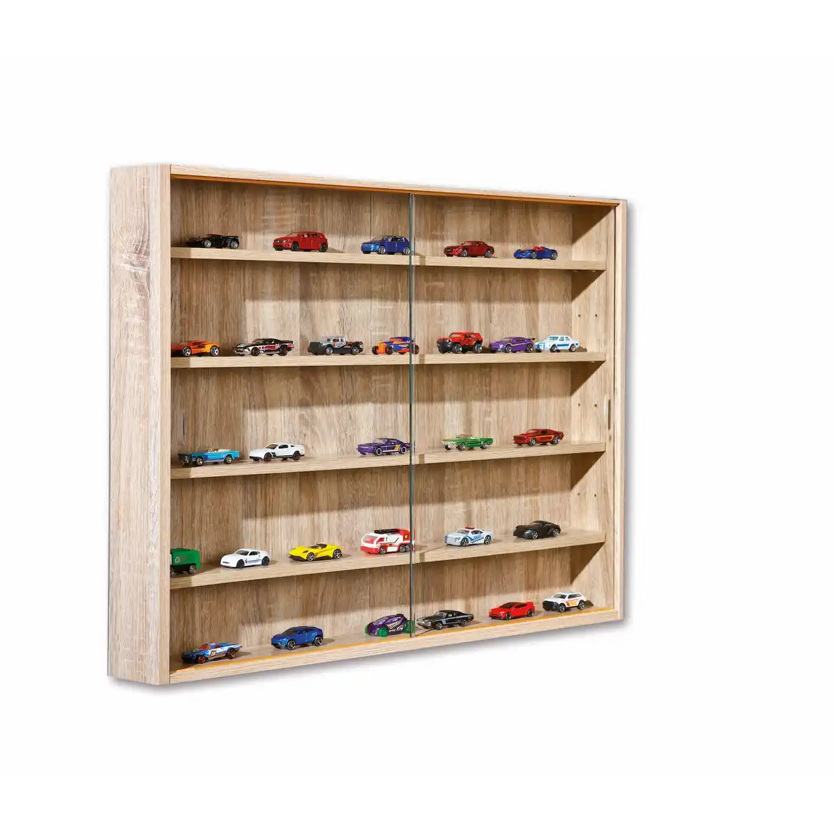 Bild 1 von Inter Link Sammlervitrine Gewürzschrank Hängevitrine Wandregal Collecty - Eiche Nachbildung