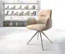Bild 1 von Drehstuhl Vinja-Flex Beige Vintage Kreuzgestell kantig Edelstahl 180° drehbar