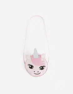 Kinder Umhängetasche - Glitzerstoff - rosa