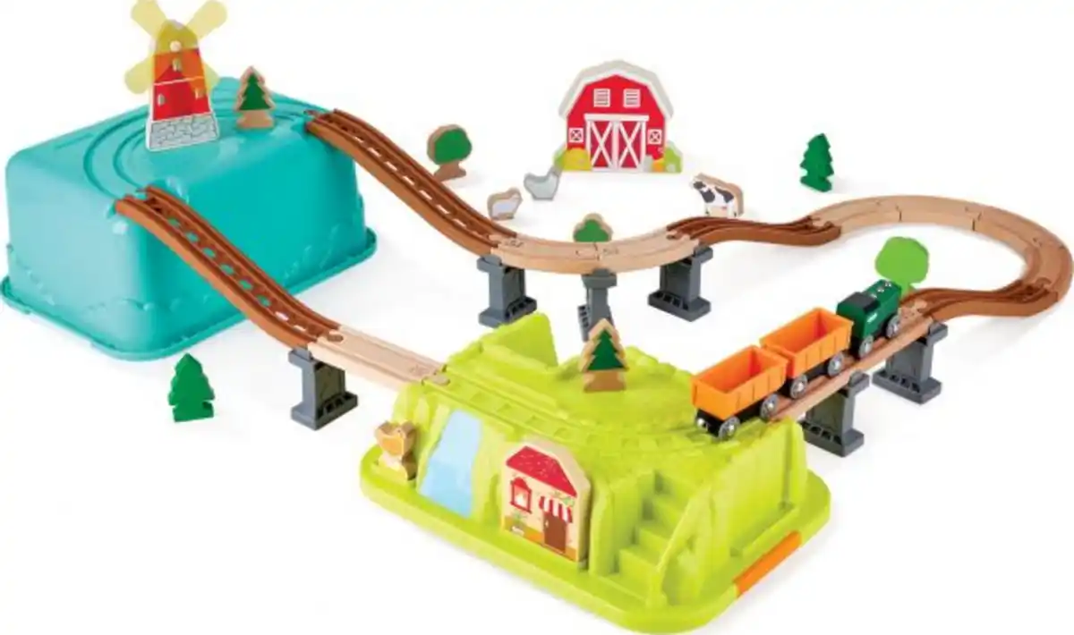 Bild 2 von Hape Holz Eisenbahn Set