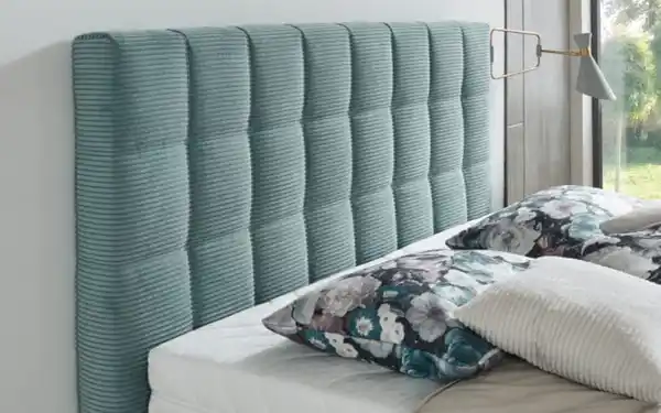 Bild 3 von Oschmann - Boxspringbett OC-BX21088, Cord aqua, 180 x 200 cm, Härtegrad 2 und 3