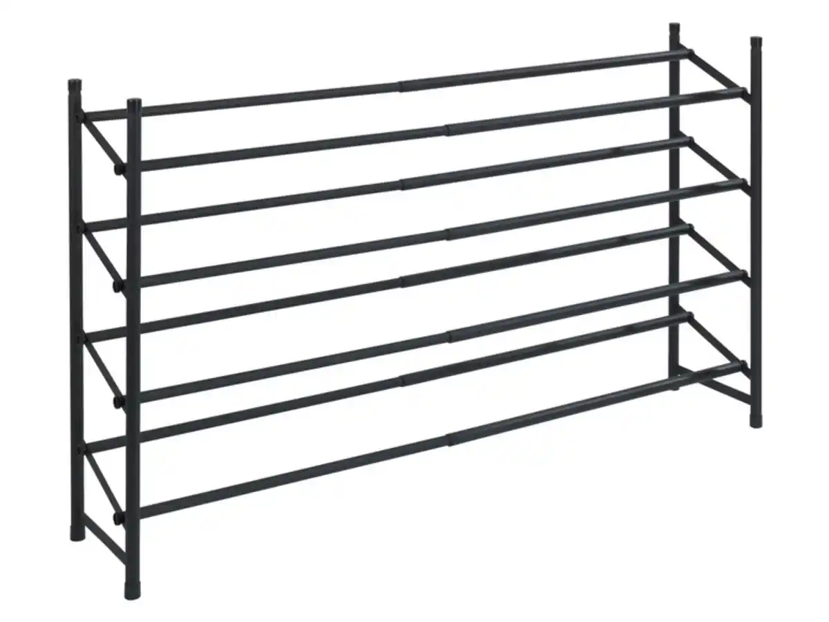 Bild 3 von Wenko Anti-Rutsch-Schuhregal Hero ausziehbar, Schuhaufbewahrung für 24 PaarSchuhe