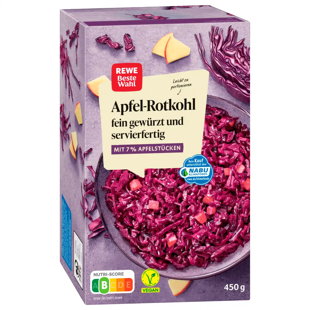Bild 1 von REWE Beste Wahl Apfelrotkohl 450g