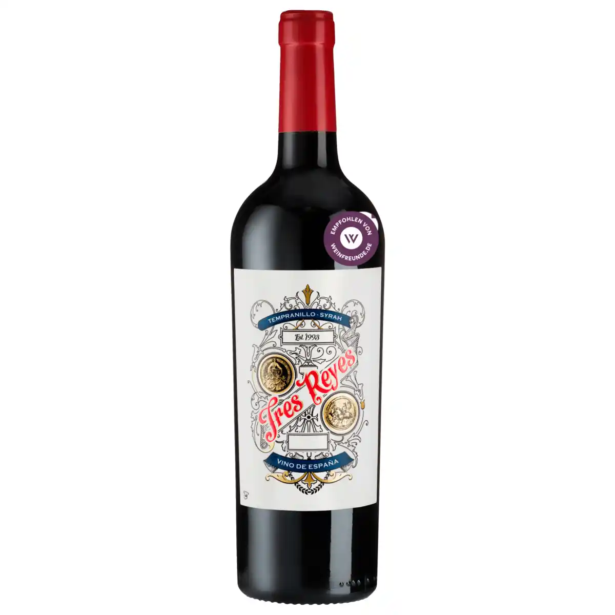 Bild 1 von Tres Reyes Rotwein Tempranillo-Syrah trocken 0,75l