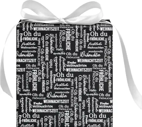 Bild 4 von DEKOWELT GRAPKT Geschenkpapier schwarz/weiß/gold, 2 m