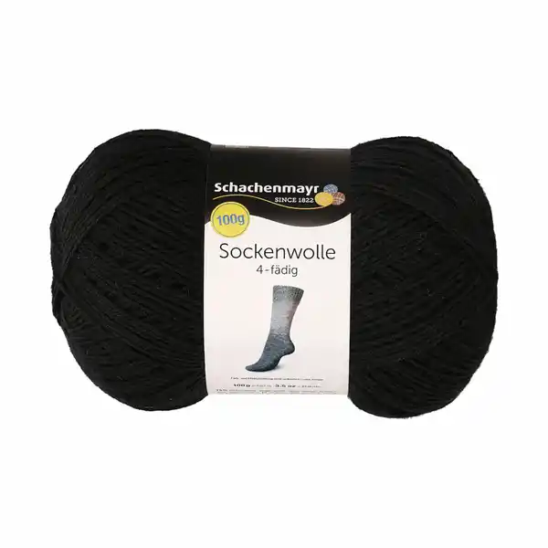 Bild 1 von Sockenwolle SMX 100g schwarz
