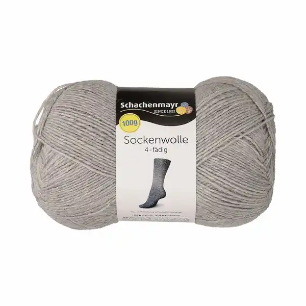 Bild 1 von Sockenwolle SMX 100g hellgrau meliert