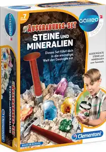 Clementoni 69940 Steine und Mineralien Ausgrabungs-Set