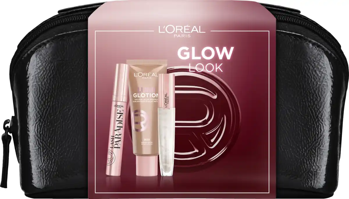 Bild 1 von L’Oréal Paris Lash Paradise Mascara + Lumi Enhancer + Lipgloss + Beauty Bag Geschenkset